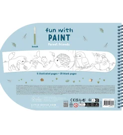 Little Dutch Vandfarve Malebog - Forest Friends