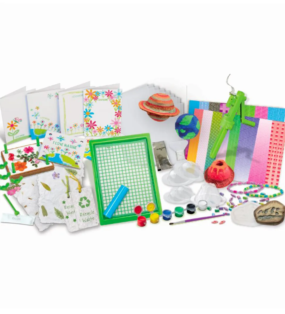 4M Genbrugspapir Sæt - STEAM Powered Kids - Green Paper Craft