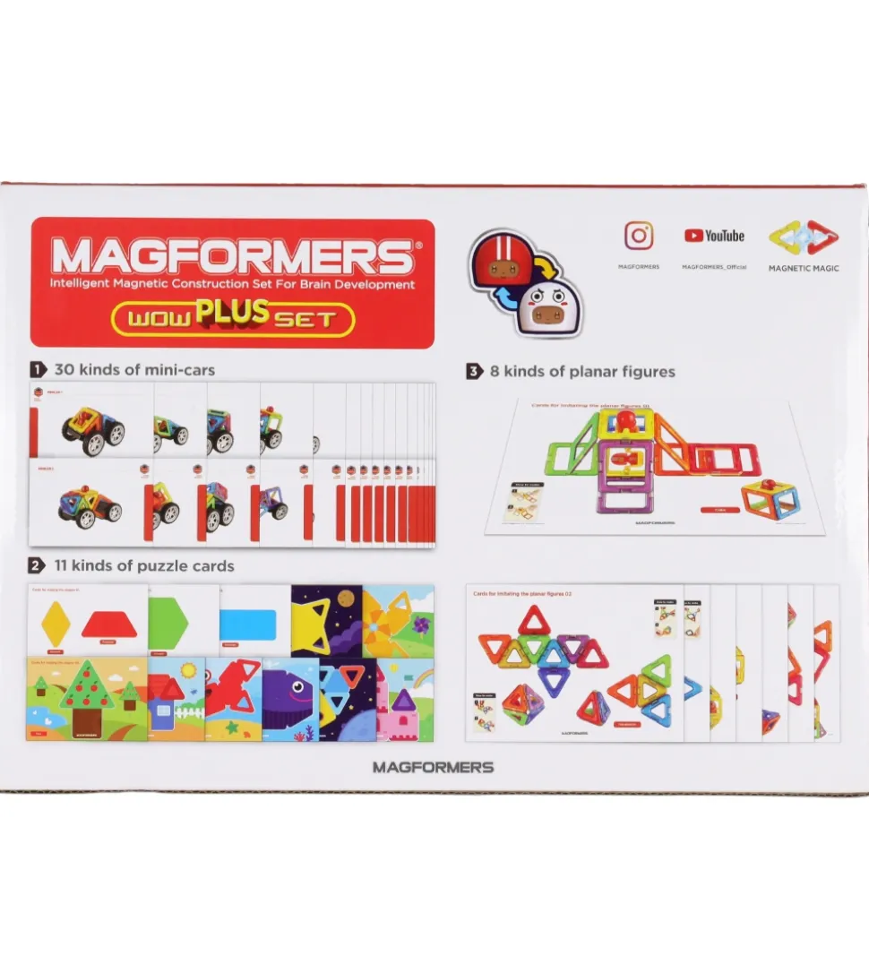 Magformers Wow Plus Sæt - 18 Dele