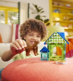 Magna-Tiles Magnetsæt - 13 Dele - Dog House + MicroMAGS
