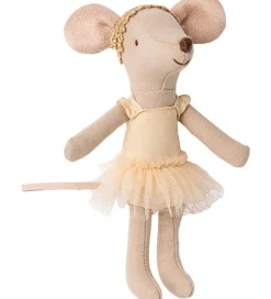 Maileg Balletdanser Mus m. Stativ - Julie - Storesøster - Beige