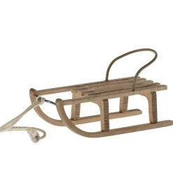 Maileg Dukketilbehør - Slæde - Træ - Mus