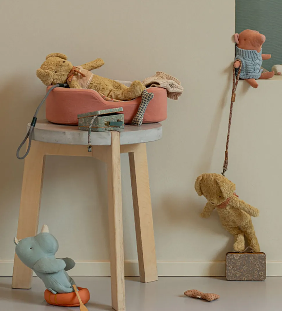 Maileg Kuffert m. Hundetilbehør - Rose