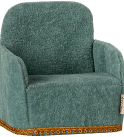 Maileg Miniature Foldbar Stol - Mus - Mint