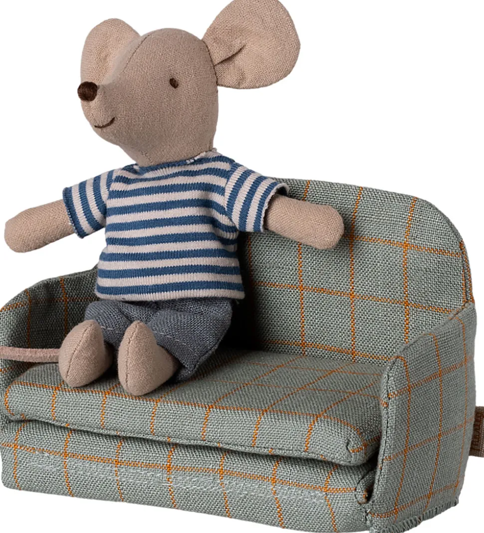 Maileg Miniature Sofaseng - Mus - Tern