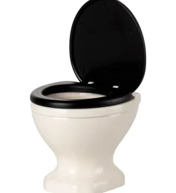 Maileg Miniature Toilet - Mus - Råhvid