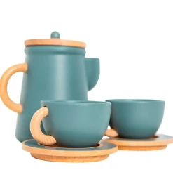 MaMaMeMo Kaffestel - Træ - Emerald Green