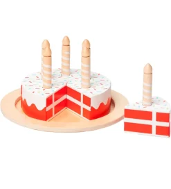 MaMaMeMo Legemad - Fødselsdagskage m. Danskflag - Træ