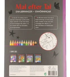 Mandalas Malebog - Mal efter Tal - Enhjørninger