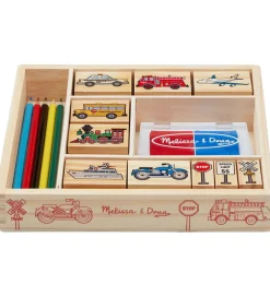 Melissa & Doug - Stempelsæt - Køretøjer