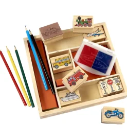 Melissa & Doug - Stempelsæt - Køretøjer