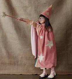 Meri Meri Udklædning - Troldmand - Rosa/Guld m. Stjerner