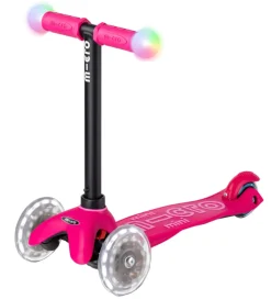 Micro Løbehjul - Mini2grow Deluxe Magic LED - Pink