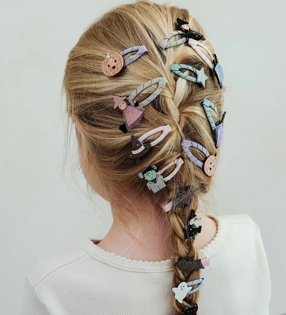 Mimi & Lula Hårpynt-sæt - Spænder/Klips - Pumpkin & Bat Hallowee