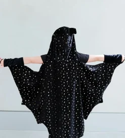 Mimi & Lula Kappe m. Hætte - Black Bat Halloween