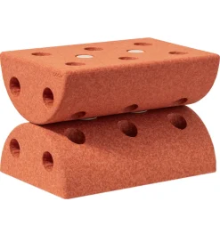 MODU Børneskammel - 4 Dele - Burnt Orange/Dusty Green