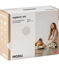 MODU Explorer Sæt - 20 Dele - 55x40x20 cm - Sand Grey/Honey Yell