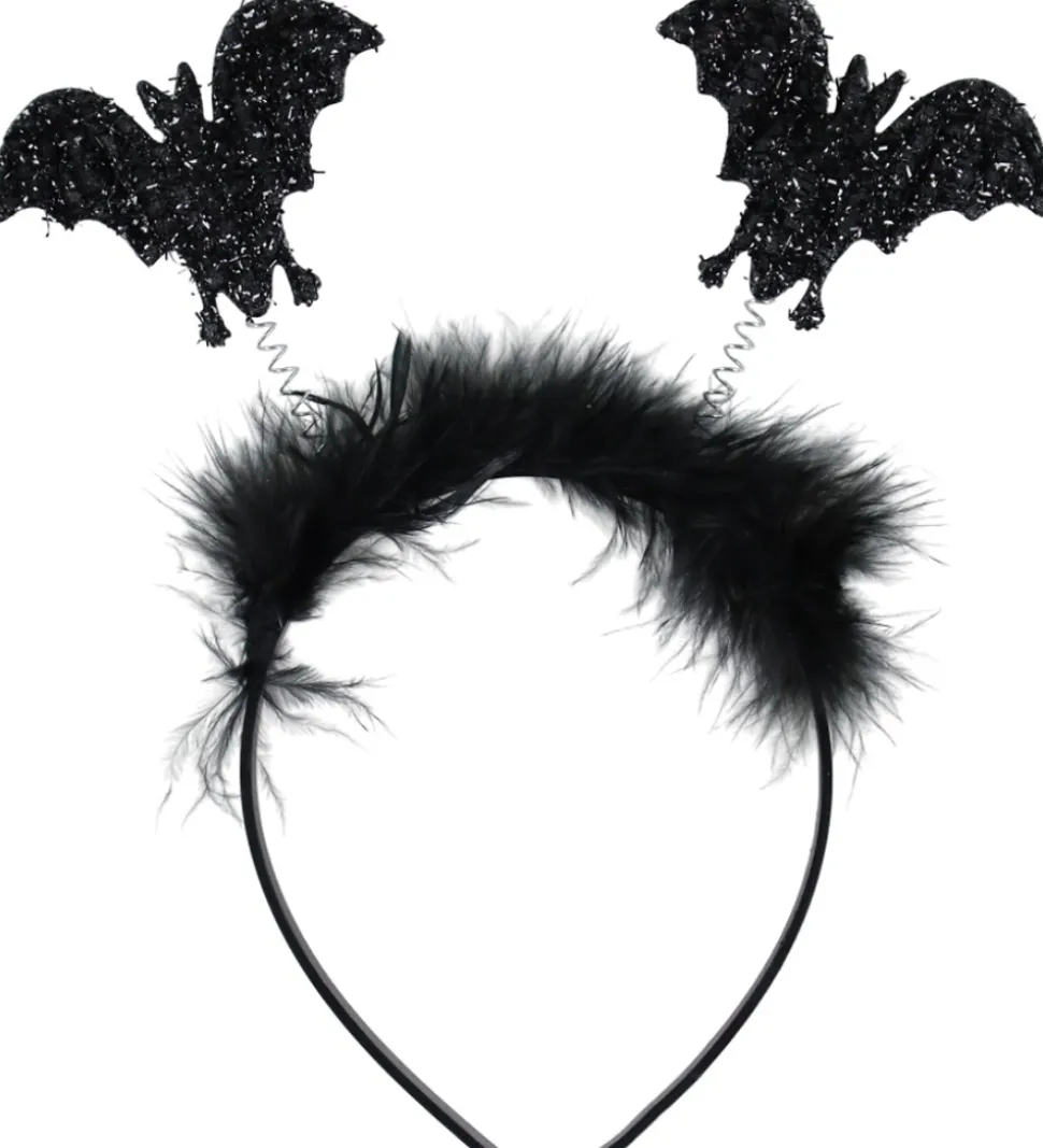 Molly & Rose Udklædning - Hårbøjle - Batman - Sort Glitter