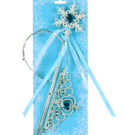 Molly & Rose Udklædning - Tryllestav/Diadem - Snefnug Blå