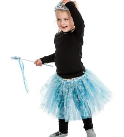 Molly & Rose Udklædning - Tylskørt - Blå Snefnug Glitter