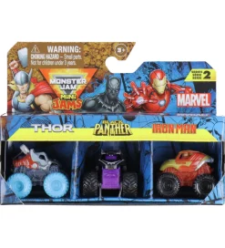 Monster Jam Biler - 1:87 - Mini - Marvel - 3-pak