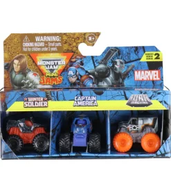 Monster Jam Biler - 1:87 - Mini - Marvel - 3-pak