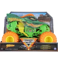 Monster Jam Collector Truck - 1:24 - Dragon - Grøn/Orange