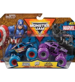 Monster Jam Truck - 1:64 - Marvel - 2-pak - Captain America vs B