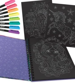 Nebulous Stars Malebog m. Tuscher - Sorte Sider - Coralia