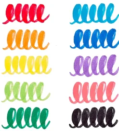 Ooly Jumbo Tusher - Big Bright Brush - 10 Stk - Multifarvet