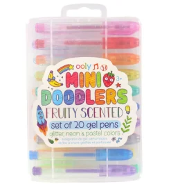 Ooly Kuglepenne - 20 stk - Gel - Mini Doodlers - Multifarvet