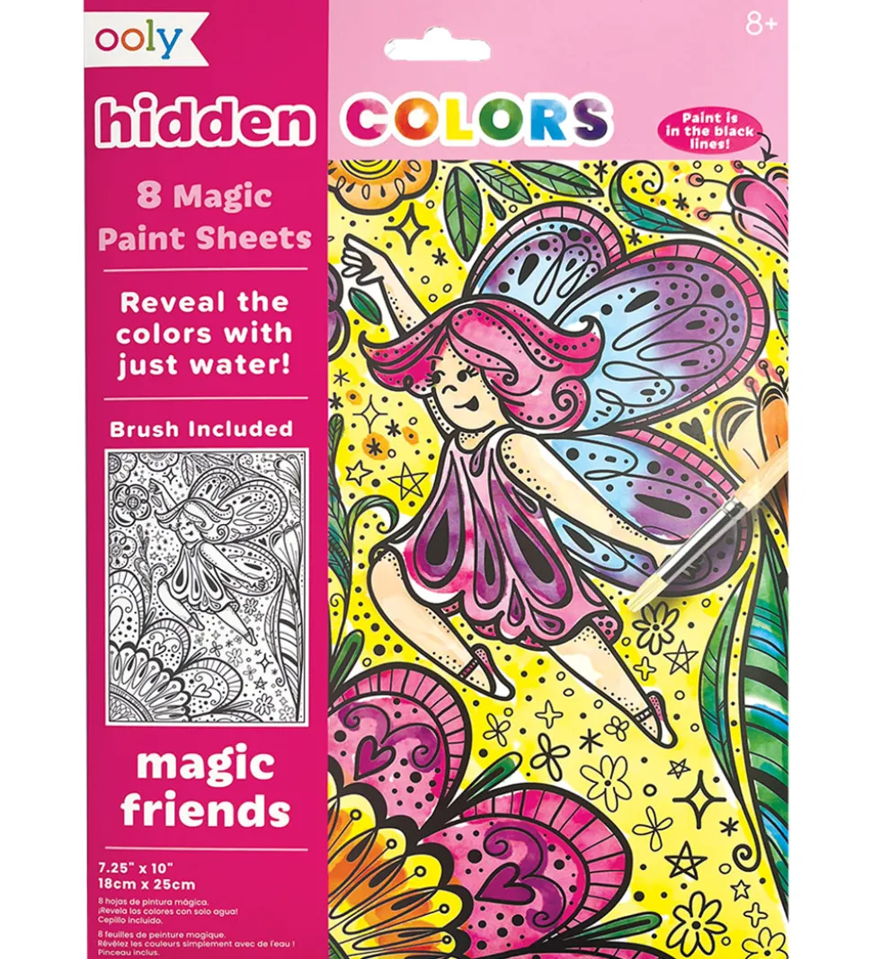 Ooly Magiske Maleark - Hidden Colors - 8 Stk. - Magic Friends