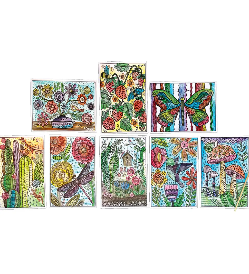 Ooly Magiske Maleark - Hidden Colors - 8 Stk. - Magic Nature