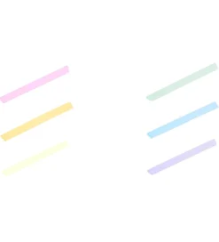 Ooly Overstregningstuscher - 6 Stk - Color Block Highlighters