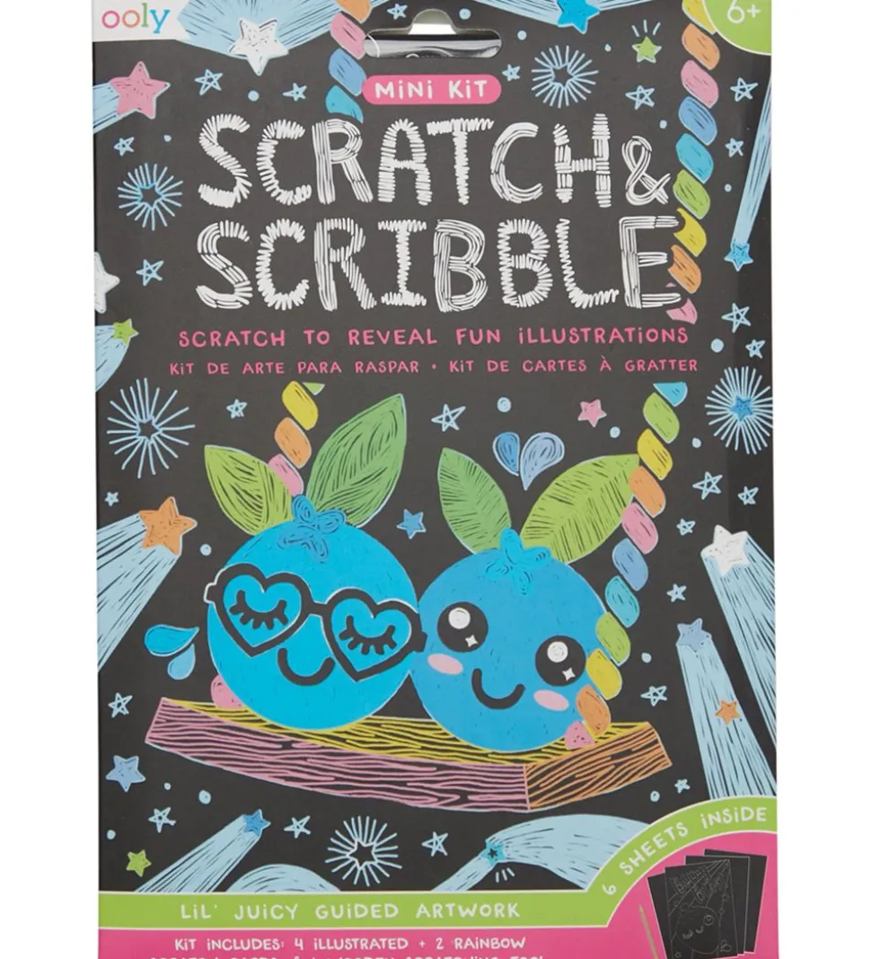 Ooly Scratch & Scribble Mini Sæt - Lil' Juicy