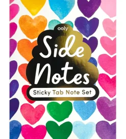 Ooly Sticky Notes Bog - Side Notes - Rainbow Hearts