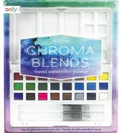 Ooly Vandfarver - 24 Stk - Chroma Blends Travel Watercolor Palet