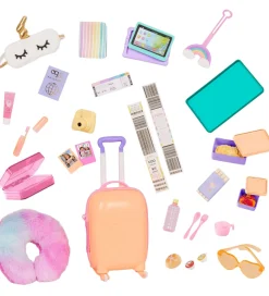 Our Generation Dukketilbehør - Kuffertsæt - Regnbue