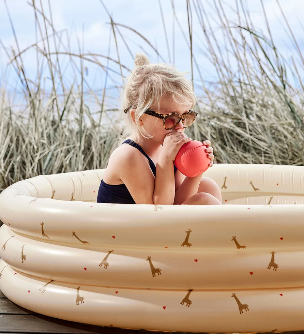 OYOY Badebassin m. Badebold - 85x26 cm - Butter/Giraffe