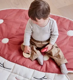 OYOY Bidering - Rainbow Teether - 2-pak - Cherry Red/Vanilla