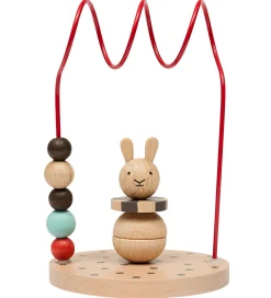 OYOY Kugleramme - Circus Rabbit - Træ - Nature/Cherry Red