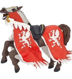 Papo Rød Drage Kongens Hest - H: 12,5 cm