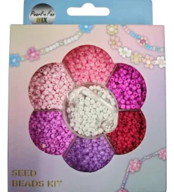 Pearl N Fun Perler - Glasperlemix - Pink/Lilla/Hvid