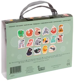 Petit Monkey Badeleegtøj - Puslespil - 16 stk - Wild Animals