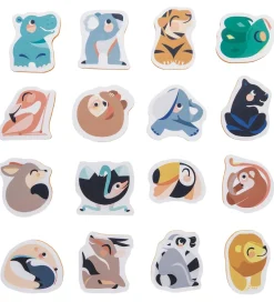 Petit Monkey Badeleegtøj - Puslespil - 16 stk - Wild Animals