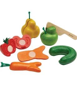 PlanToys Frugt & Grøntsager - Multifarvet