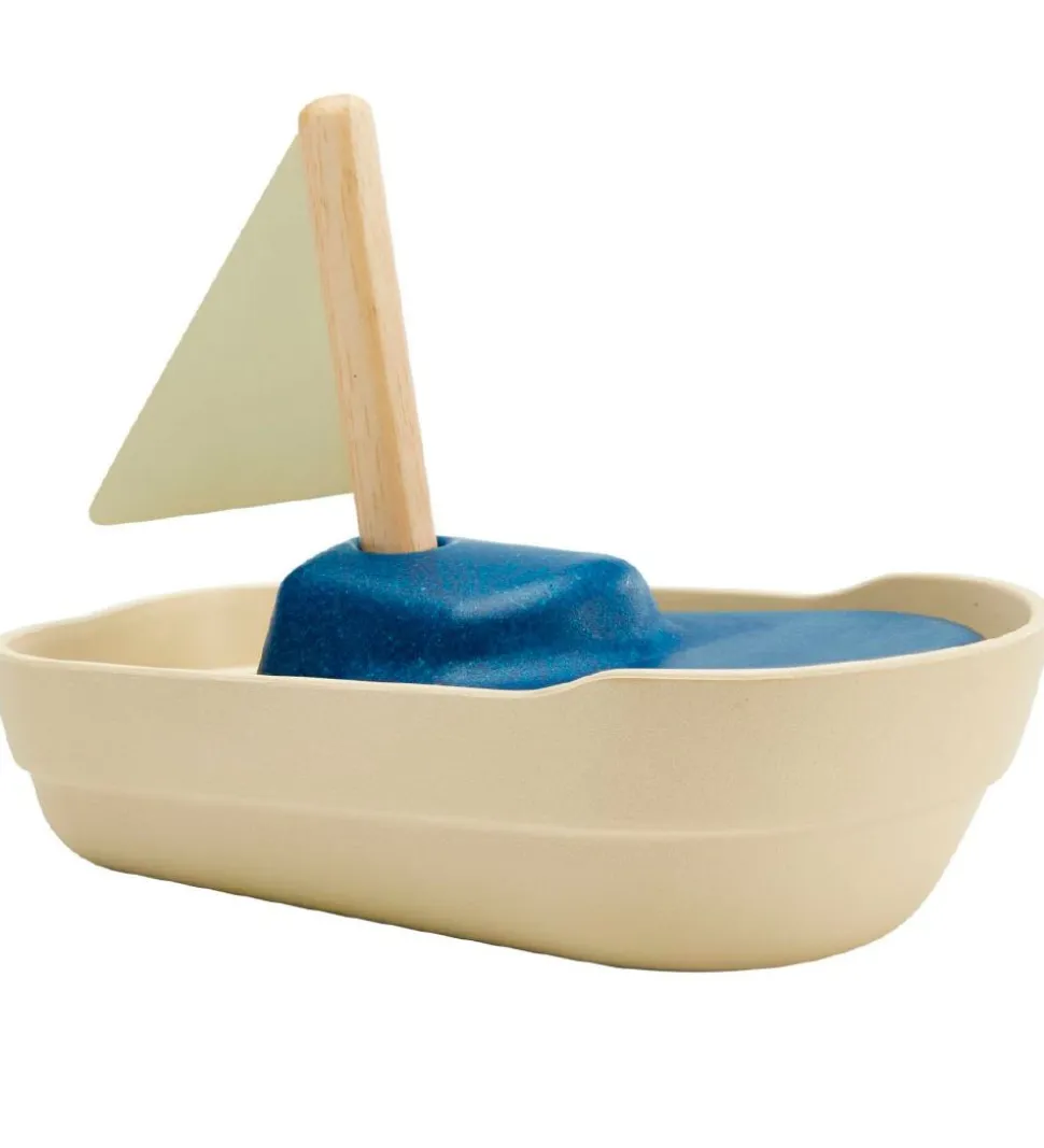 PlanToys Trælegetøj - Sejlbåd - Træ