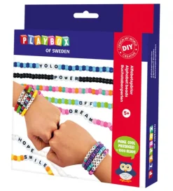 Playbox Armbåndssæt - Alfabet Perler