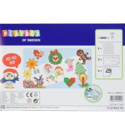 Playbox Perlesæt - 4000 stk. - Julemotiver