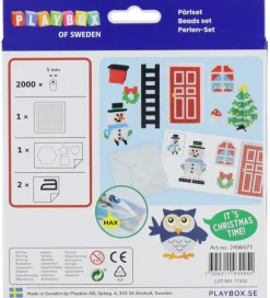 Playbox Perlesæt - 2000 stk. - Snemand m. Dør